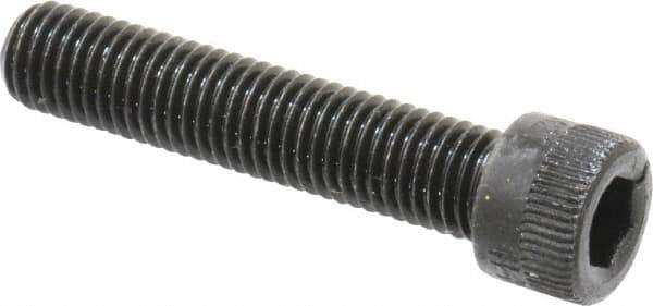 Holo-Krome - 1/4-28 UNF Hex Socket Drive, Socket Cap Screw - Alloy Steel, Black Oxide Finish, Fully Threaded, 1-1/4" Length Under Head - Eagle Tool & Supply