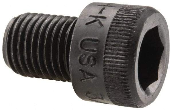 Holo-Krome - 3/8-24 UNF Hex Socket Drive, Socket Cap Screw - Alloy Steel, Black Oxide Finish, Fully Threaded, 1/2" Length Under Head - Eagle Tool & Supply