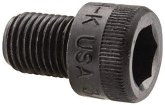 Holo-Krome - 3/8-24 UNF Hex Socket Drive, Socket Cap Screw - Alloy Steel, Black Oxide Finish, Fully Threaded, 1/2" Length Under Head - Eagle Tool & Supply