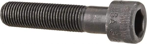 Holo-Krome - 3/8-24 UNF Hex Socket Drive, Socket Cap Screw - Alloy Steel, Black Oxide Finish, Partially Threaded, 1-3/4" Length Under Head - Eagle Tool & Supply