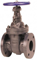 NIBCO - 2" Pipe, Class 125, Flanged Iron Solid Wedge Stem Gate Valve with Iron Trim - 200 WOG, 125 WSP, Bolted Bonnet - Eagle Tool & Supply