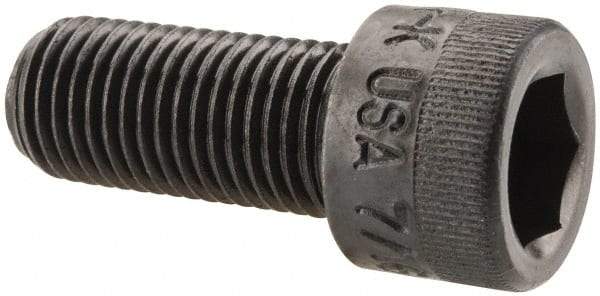 Holo-Krome - 7/16-20 UNF Hex Socket Drive, Socket Cap Screw - Alloy Steel, Black Oxide Finish, Fully Threaded, 1" Length Under Head - Eagle Tool & Supply