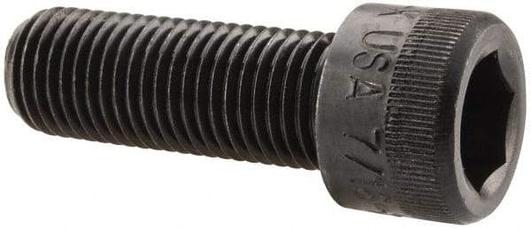 Holo-Krome - 7/16-20 UNF Hex Socket Drive, Socket Cap Screw - Alloy Steel, Black Oxide Finish, Fully Threaded, 1-1/4" Length Under Head - Eagle Tool & Supply