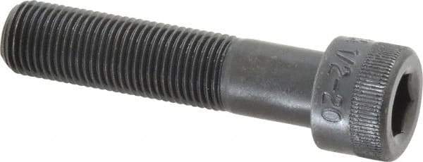 Holo-Krome - 1/2-20 UNF Hex Socket Drive, Socket Cap Screw - Alloy Steel, Black Oxide Finish, Partially Threaded, 2-1/4" Length Under Head - Eagle Tool & Supply