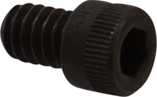 Holo-Krome - 1/4-20 UNC Hex Socket Drive, Socket Cap Screw - Alloy Steel, Black Oxide Finish, Fully Threaded, 3/8" Length Under Head - Eagle Tool & Supply