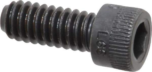 Holo-Krome - 1/4-20 UNC Hex Socket Drive, Socket Cap Screw - Alloy Steel, Black Oxide Finish, Fully Threaded, 5/8" Length Under Head - Eagle Tool & Supply