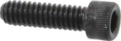 Holo-Krome - 1/4-20 UNC Hex Socket Drive, Socket Cap Screw - Alloy Steel, Black Oxide Finish, Fully Threaded, 7/8" Length Under Head - Eagle Tool & Supply