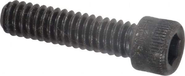 Holo-Krome - 1/4-20 UNC Hex Socket Drive, Socket Cap Screw - Alloy Steel, Black Oxide Finish, Fully Threaded, 1" Length Under Head - Eagle Tool & Supply