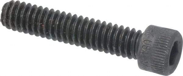 Holo-Krome - 1/4-20 UNC Hex Socket Drive, Socket Cap Screw - Alloy Steel, Black Oxide Finish, Fully Threaded, 1-1/4" Length Under Head - Eagle Tool & Supply
