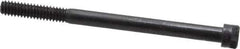 Holo-Krome - 1/4-20 UNC Hex Socket Drive, Socket Cap Screw - Alloy Steel, Black Oxide Finish, Partially Threaded, 3-1/2" Length Under Head - Eagle Tool & Supply