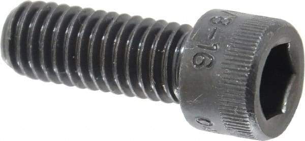Holo-Krome - 3/8-16 UNC Hex Socket Drive, Socket Cap Screw - Alloy Steel, Black Oxide Finish, Fully Threaded, 1" Length Under Head - Eagle Tool & Supply