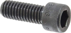 Holo-Krome - 3/8-16 UNC Hex Socket Drive, Socket Cap Screw - Alloy Steel, Black Oxide Finish, Fully Threaded, 1" Length Under Head - Eagle Tool & Supply