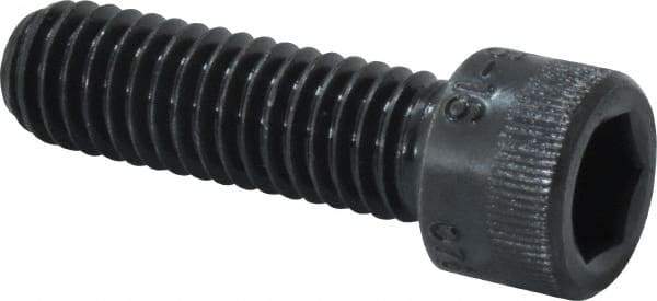 Holo-Krome - 3/8-16 UNC Hex Socket Drive, Socket Cap Screw - Alloy Steel, Black Oxide Finish, Fully Threaded, 1-1/4" Length Under Head - Eagle Tool & Supply