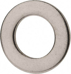Value Collection - M16 Screw, Grade 316 Stainless Steel Standard Flat Washer - 17mm ID x 30mm OD, Plain Finish - Eagle Tool & Supply