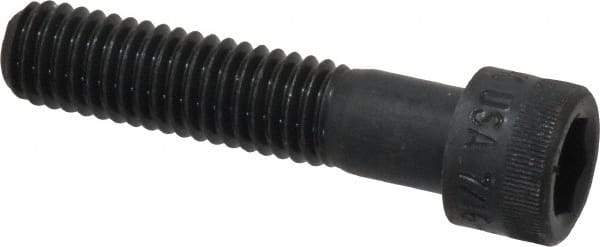 Holo-Krome - 7/16-14 UNC Hex Socket Drive, Socket Cap Screw - Alloy Steel, Black Oxide Finish, Partially Threaded, 2" Length Under Head - Eagle Tool & Supply