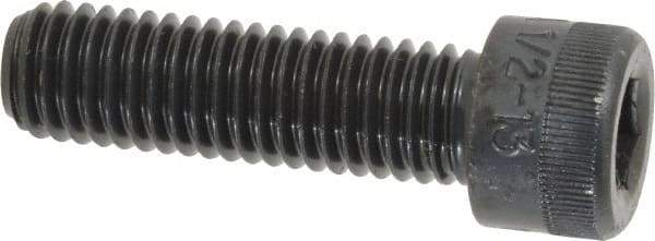 Holo-Krome - 1/2-13 UNC Hex Socket Drive, Socket Cap Screw - Alloy Steel, Black Oxide Finish, Fully Threaded, 1-3/4" Length Under Head - Eagle Tool & Supply