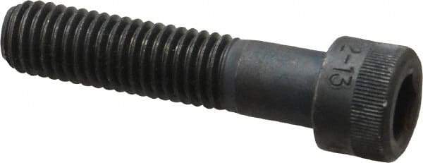 Holo-Krome - 1/2-13 UNC Hex Socket Drive, Socket Cap Screw - Alloy Steel, Black Oxide Finish, Partially Threaded, 2-1/4" Length Under Head - Eagle Tool & Supply