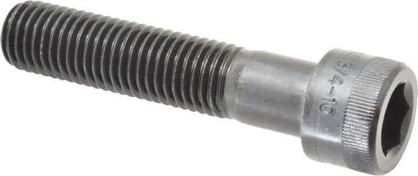 Holo-Krome - 3/4-10 UNC Hex Socket Drive, Socket Cap Screw - Alloy Steel, Black Oxide Finish, Partially Threaded, 3-1/2" Length Under Head - Eagle Tool & Supply