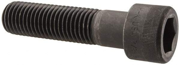 Holo-Krome - 7/8-9 UNC Hex Socket Drive, Socket Cap Screw - Alloy Steel, Black Oxide Finish, Partially Threaded, 3-1/2" Length Under Head - Eagle Tool & Supply