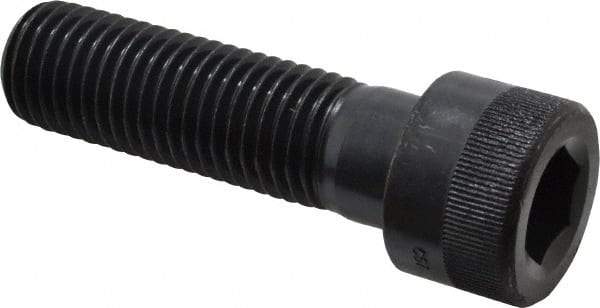 Holo-Krome - 1-8 UNC Hex Socket Drive, Socket Cap Screw - Alloy Steel, Black Oxide Finish, Partially Threaded, 3-1/2" Length Under Head - Eagle Tool & Supply