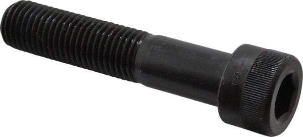 Holo-Krome - 1-8 UNC Hex Socket Drive, Socket Cap Screw - Alloy Steel, Black Oxide Finish, Partially Threaded, 5" Length Under Head - Eagle Tool & Supply
