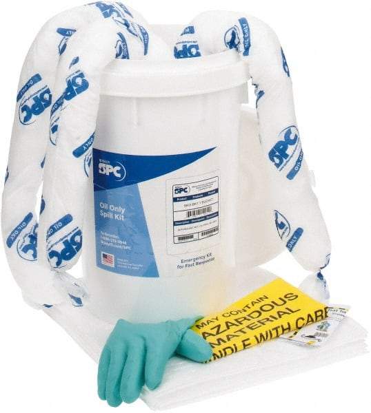 Brady SPC Sorbents - 6 Gal Capacity Oil Only Spill Kit - 6.5 Gal Bucket - Eagle Tool & Supply