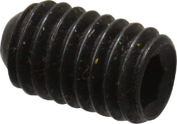 Holo-Krome - #10-32 UNF, 5/16" OAL, Cup Point Set Screw - Grade 8 Alloy Steel, 3/32" Key - Eagle Tool & Supply