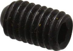 Holo-Krome - #10-32 UNF, 5/16" OAL, Cup Point Set Screw - Grade 8 Alloy Steel, 3/32" Key - Eagle Tool & Supply