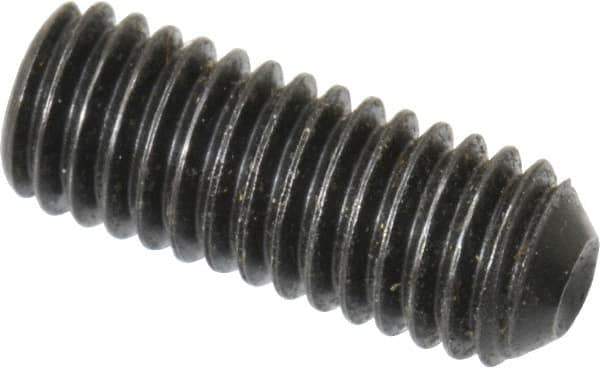 Holo-Krome - #10-32 UNF, 1/2" OAL, Cup Point Set Screw - Grade 8 Alloy Steel, 3/32" Key - Eagle Tool & Supply