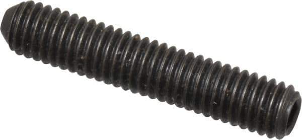 Holo-Krome - #10-32 UNF, 1" OAL, Cup Point Set Screw - Grade 8 Alloy Steel, 3/32" Key - Eagle Tool & Supply