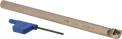 Iscar - 0.449" Min Bore Diam, 6" OAL, 3/8" Shank Diam, S-SCLC Indexable Boring Bar - CC.T 2 Insert, Screw Holding Method - Eagle Tool & Supply
