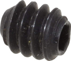 Holo-Krome - #4-40 UNC, 1/8" OAL, Cup Point Set Screw - Grade 8 Alloy Steel, 0.05" Key - Eagle Tool & Supply