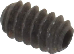 Holo-Krome - #4-40 UNC, 3/16" OAL, Cup Point Set Screw - Grade 8 Alloy Steel, 0.05" Key - Eagle Tool & Supply