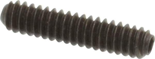 Holo-Krome - #4-40 UNC, 1/2" OAL, Cup Point Set Screw - Grade 8 Alloy Steel, 0.05" Key - Eagle Tool & Supply