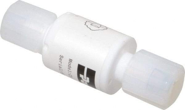 Parker - 3/8" PTFE Check Valve - Inline, PARGRIP x PARGRIP, 120 WOG - Eagle Tool & Supply