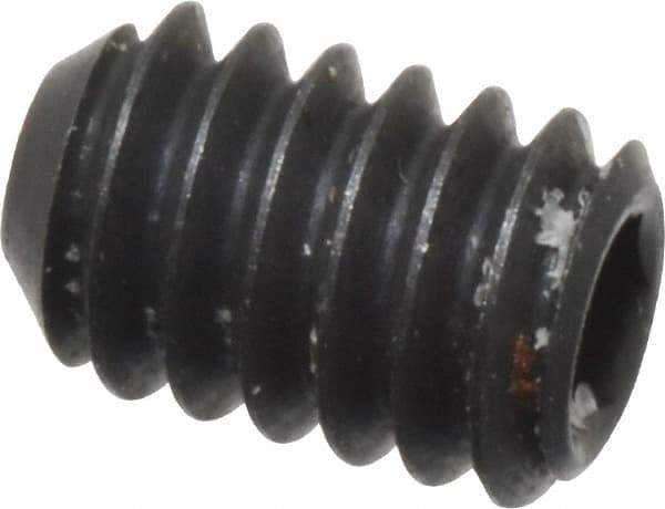 Holo-Krome - #5-40 UNC, 3/16" OAL, Cup Point Set Screw - Grade 8 Alloy Steel, 1/16" Key - Eagle Tool & Supply