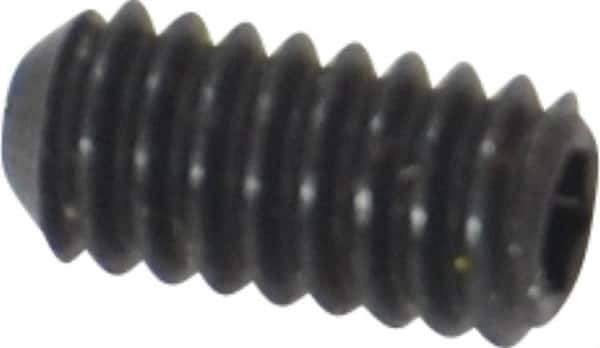 Holo-Krome - #5-40 UNC, 1/4" OAL, Cup Point Set Screw - Grade 8 Alloy Steel, 1/16" Key - Eagle Tool & Supply