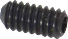Holo-Krome - #5-40 UNC, 1/4" OAL, Cup Point Set Screw - Grade 8 Alloy Steel, 1/16" Key - Eagle Tool & Supply