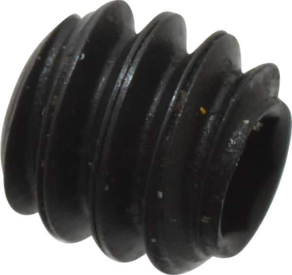 Holo-Krome - #6-32 UNC, 1/8" OAL, Cup Point Set Screw - Grade 8 Alloy Steel, 1/16" Key - Eagle Tool & Supply