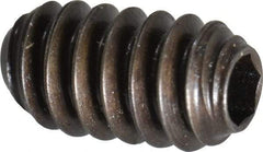 Holo-Krome - #6-32 UNC, 1/4" OAL, Cup Point Set Screw - Grade 8 Alloy Steel, 1/16" Key - Eagle Tool & Supply