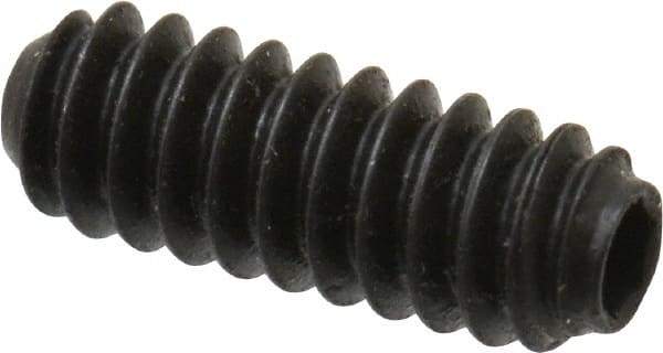 Holo-Krome - #6-32 UNC, 3/8" OAL, Cup Point Set Screw - Grade 8 Alloy Steel, 1/16" Key - Eagle Tool & Supply