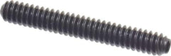 Holo-Krome - #6-32 UNC, 1" OAL, Cup Point Set Screw - Grade 8 Alloy Steel, 1/16" Key - Eagle Tool & Supply