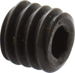 Holo-Krome - #6-40 UNF, 1/8" OAL, Cup Point Set Screw - Grade 8 Alloy Steel, 1/16" Key - Eagle Tool & Supply