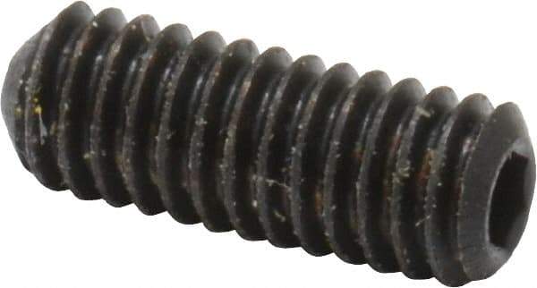 Holo-Krome - #6-40 UNF, 3/8" OAL, Cup Point Set Screw - Grade 8 Alloy Steel, 1/16" Key - Eagle Tool & Supply