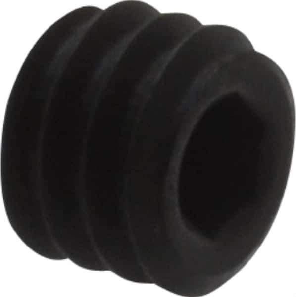 Holo-Krome - #8-32 UNC, 1/8" OAL, Cup Point Set Screw - Grade 8 Alloy Steel, 5/64" Key - Eagle Tool & Supply