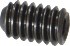 Holo-Krome - #8-32 UNC, 1/4" OAL, Cup Point Set Screw - Grade 8 Alloy Steel, 5/64" Key - Eagle Tool & Supply