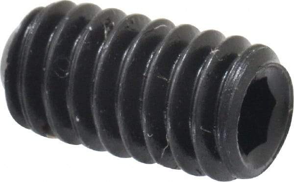 Holo-Krome - #8-32 UNC, 5/16" OAL, Cup Point Set Screw - Grade 8 Alloy Steel, 5/64" Key - Eagle Tool & Supply