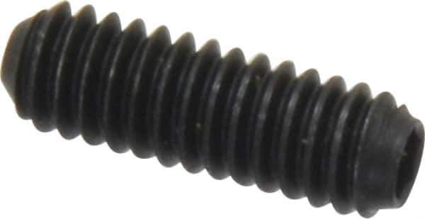 Holo-Krome - #8-32 UNC, 1/2" OAL, Cup Point Set Screw - Grade 8 Alloy Steel, 5/64" Key - Eagle Tool & Supply