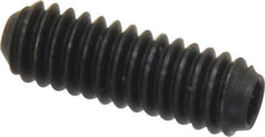 Holo-Krome - #8-32 UNC, 1/2" OAL, Cup Point Set Screw - Grade 8 Alloy Steel, 5/64" Key - Eagle Tool & Supply