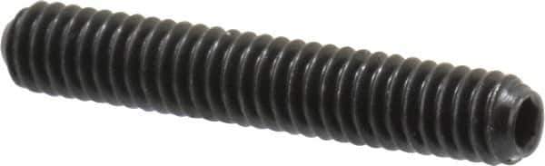 Holo-Krome - #8-32 UNC, 1" OAL, Cup Point Set Screw - Grade 8 Alloy Steel, 5/64" Key - Eagle Tool & Supply